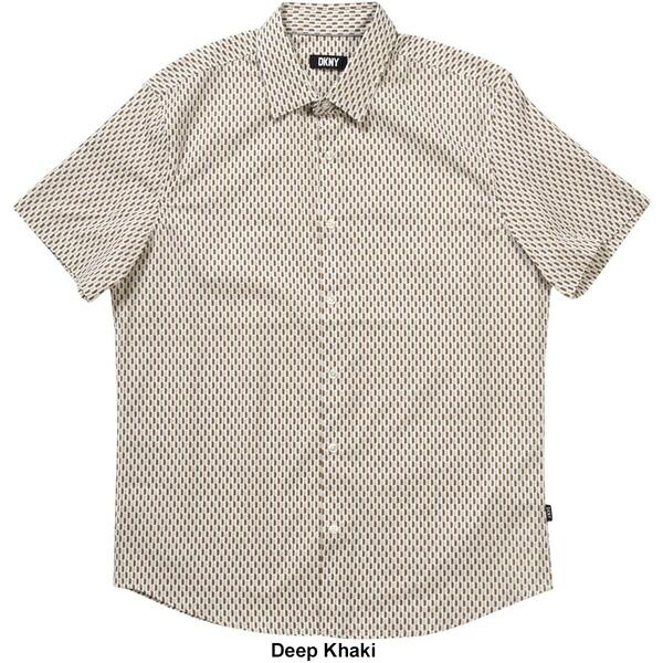 Mens DKNY Lonzo Geometric Button Down Shirt