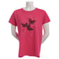 Plus Size Top Stitch by Morning Sun Lacy Butterflies Tee - image 2
