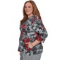 Plus Size Alfred Dunner Classics 3/4 Sleeve Keyhole Floral Blouse - image 4
