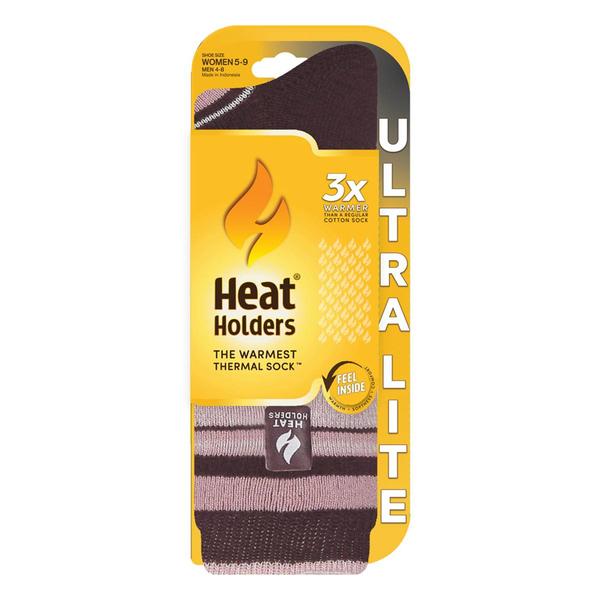 Womens Heat Holders® Ultra Lite Thermal Stripe Crew Socks