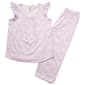 Womens Poppy & Clay Flutter Sleeve Daisies Capri Pajama Set - image 2