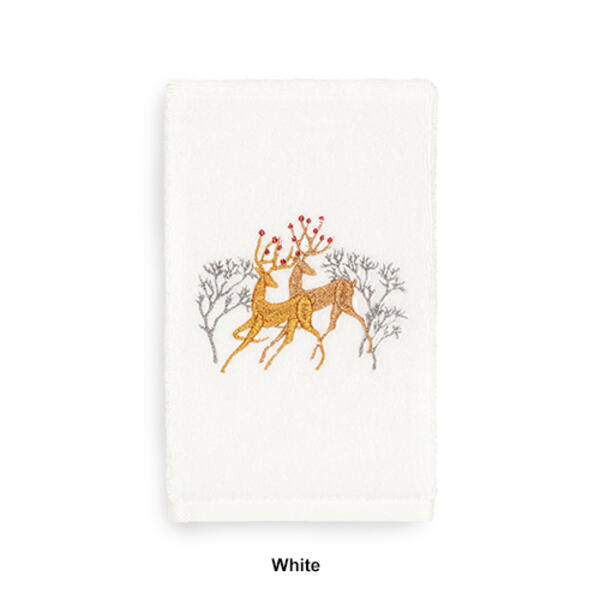 Linum Home Textiles Christmas Deer Pair Hand Towel