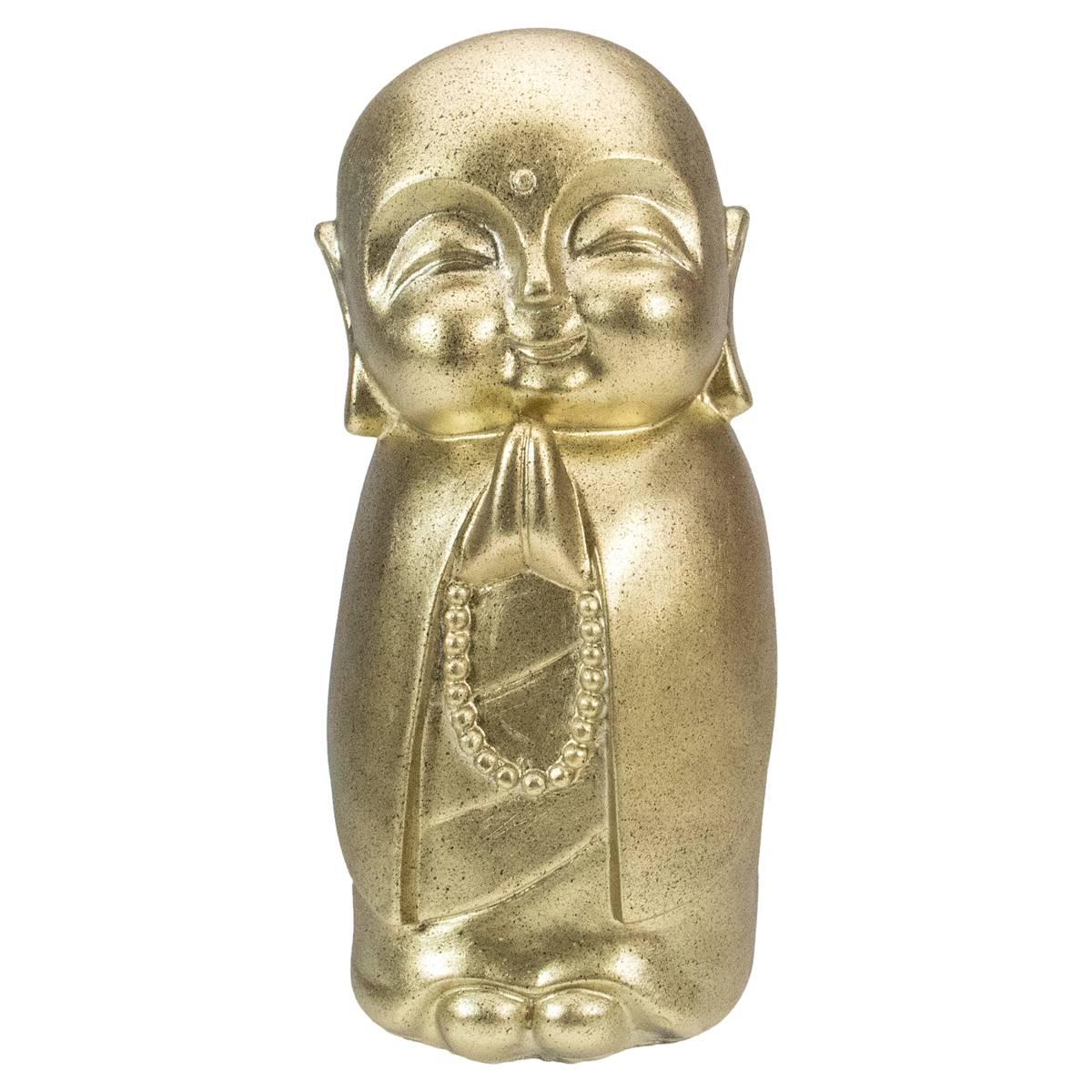 Northlight Seasonal 11.5in. Golden Buddhist Monk Garden...