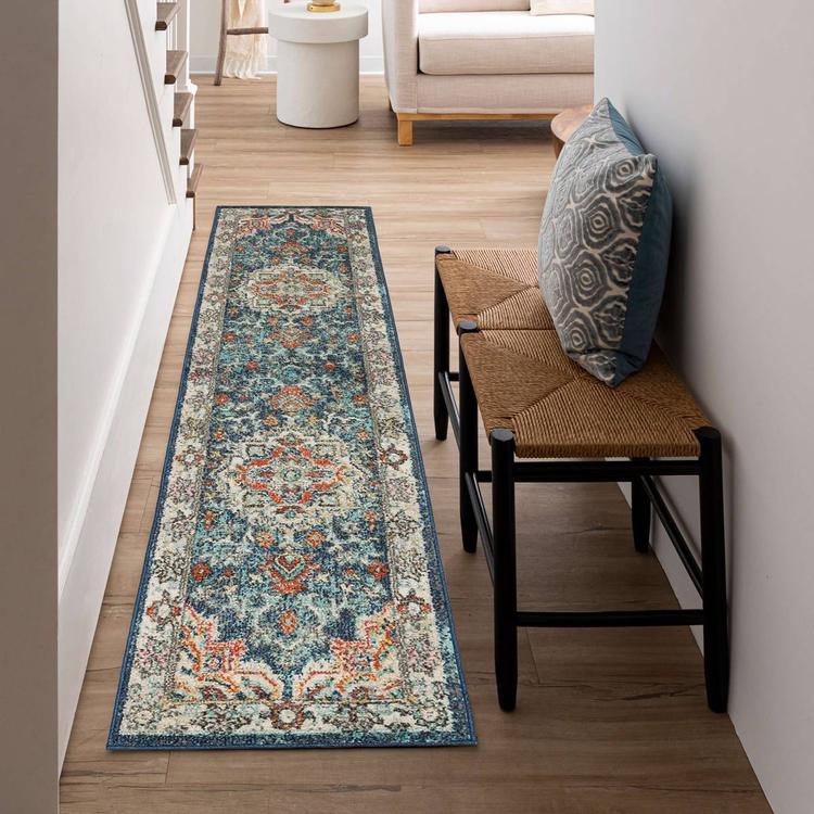 Mohawk Home Dellen Blue Runner