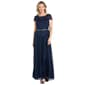 Womens R&M Richards Scalloped Lace Evening Gown - image 1