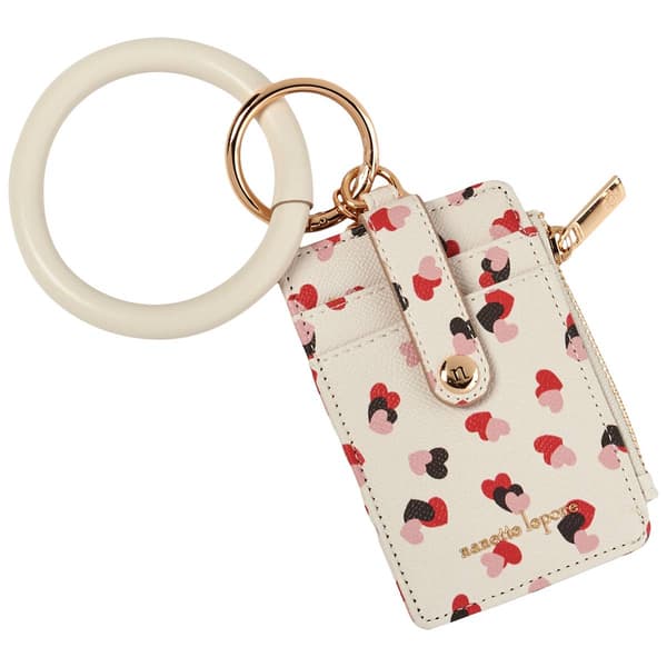 Womens Nanette Lepore Candi Bracelet Card Holder - Heart Flutter