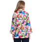 Womens Ali Miles 3/4 Flounce Sleeve Mixed Abstract Blouse - image 2