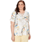 Plus Size Alfred Dunner Out Of The Blue Chickadees Embellished T - image 1