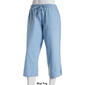 Petite Jordana Rose Solid Basic Split Hem Capri Pants - image 5