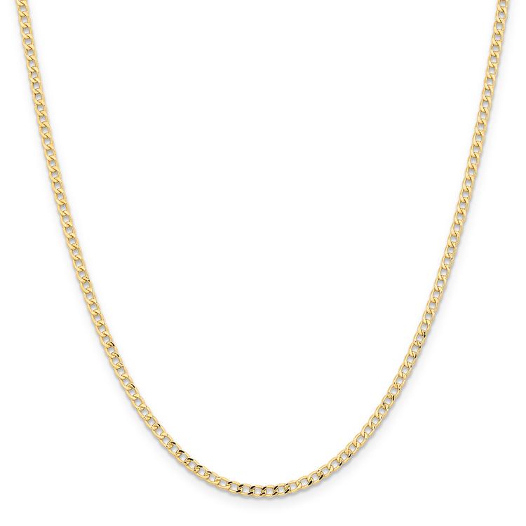Gold Classics(tm) 2.85mm. 14k Semi Solid Curb Link Necklace