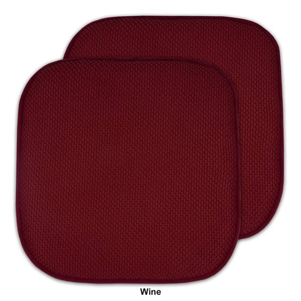 Sweet Home Collection Honeycomb Memory Foam Non-Slip Chair Pad