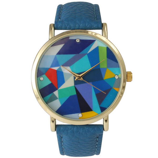 Womens Olivia Pratt Mosaic Leather Watch - 14740ROYAL - image 