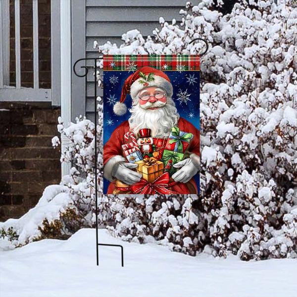 Briarwood Lane Holly Jolly Santa Garden Flag