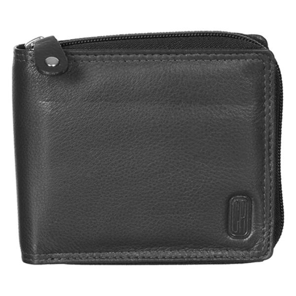 Mens Club Rochelier Winston Zip-Around Leather Billfold Wallet - image 