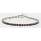 Gemstone Classics&#40;tm&#41; 3.00mm Round Garnet Bracelet - image 1