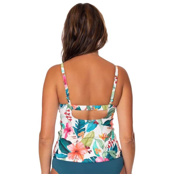 Womens Jantzen Hawaiian Sun Tankini Swim Top