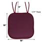 Sweet Home Collection Cameron No Slip Back Chair Pad w/ Ties - image 4