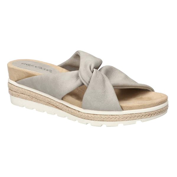 Womens Easy Street Ja Knotted Wedge Slide Sandals - image 