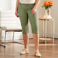 Womens Gloria Vanderbilt Amanda Solid Split Hem Capris - image 1