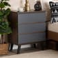 Baxton Studio Roldan Two-Tone Walnut Wood 3-Drawer Bedroom Chest - image 6