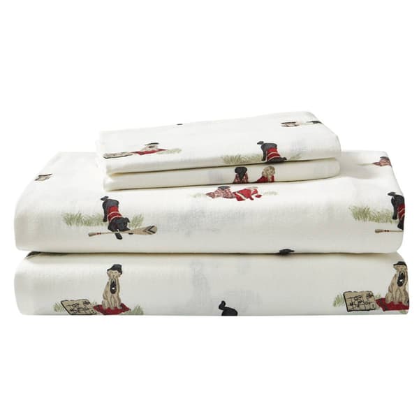 Eddie Bauer Retriever Adventure Cotton Flannel Sheet Set
