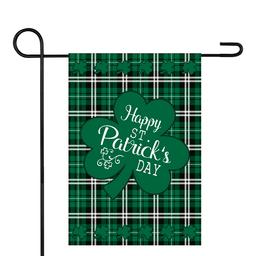 Northlight Seasonal Happy St. Patrick's Day Plaid Garden Flag