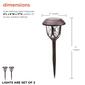 Alpine Solar Brown Pathway LED Lights - Set of 2 - image 11