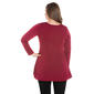 Plus Size 24/7 Comfort Apparel Flared Henley Tunic Top - image 2
