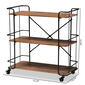 Baxton Studio Neal Rustic Industrial Style Bar & Kitchen Cart - image 9