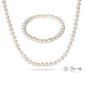 Gemstone Classics&#40;tm&#41; Pearl Bracelet Necklace & Earrings Set - image 1