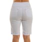 Womens Zac & Rachel Pull On Solid Cuffed Hem Bermuda Shorts - image 2