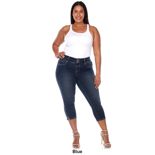 Plus Size White Mark Capri Jeans