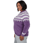 Plus Size Alfred Dunner Vail Amethyst Fair Isle Chenille Sweater - image 4