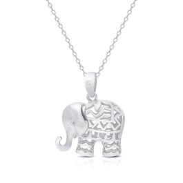 Accents by Gianni Argento Diamond Accent Elephant Necklace