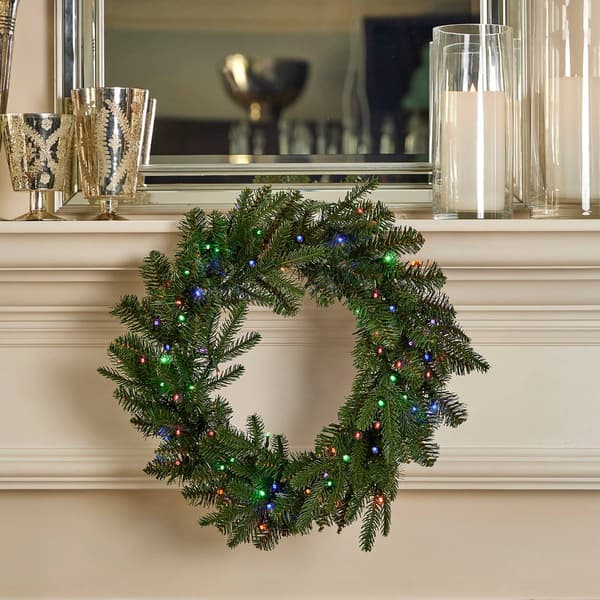 Seasonal LLC LED Dakota Pine 24in. Artificial Christmas Wreath