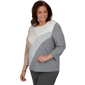Plus Size Alfred Dunner Regent Street Studded Color Block Sweater - image 3