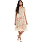 Womens Mary &amp; Mo Puff Sleeve Smock Bodice Floral Midi Dress - image 2