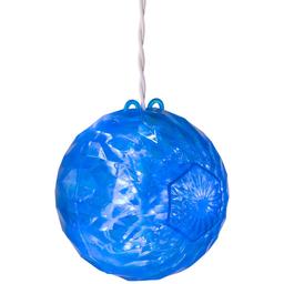 Northlight Seasonal Blue LED Hanging Crystal Sphere Decor