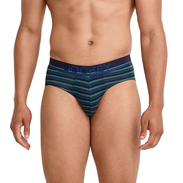 Mens Jockey® 3pk. True Style Briefs  - Blue/Green