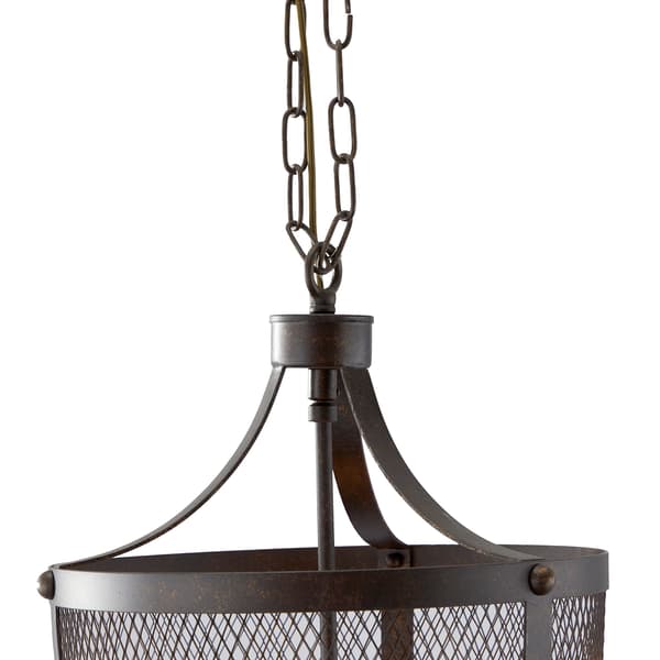 9th & Pike&#174; Brown Iron Vintage Caged Chandelier