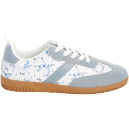 Womens Love 83 Blue Floral Fashion Sneakers