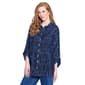 Plus Size Ali Miles Long Sleeve Printed Novelty With Toggle Butt - image 1