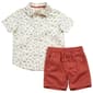 Toddler Boy Stitch & Stone Floral Button Down Top & Shorts Set - image 2
