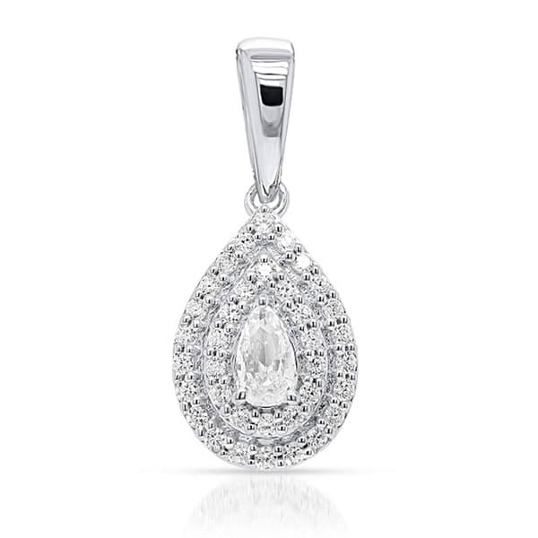 Nova Star(R) 1/2ctw. Lab Grown Diamond Pear Pendant w/ Chain - image 