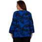 Plus Size Alfred Dunner Dinner Theater Textured Floral Blouse - image 2