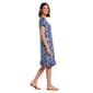 Plus Size MSK Short Sleeve Abstract Ruffle Hem Shift Dress - image 3