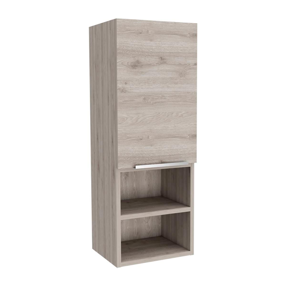 FM FURNITURE Ezra Light Grey Bathroom Cabinet