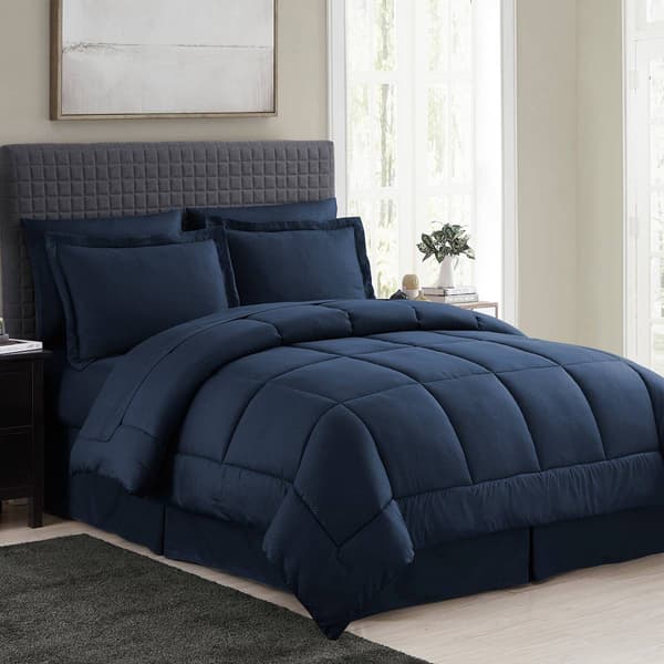 Sweet Home Collection 8pc. Checkered All Season Bed-in-A-Bag Set