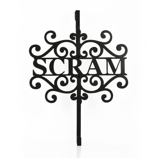National Tree 16in. Halloween Scram Wreath Hanger