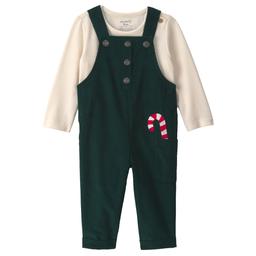 Baby Boy (6-18M) Carter''s(R) 2pc. Candy Cane Corduroy Overalls Set
